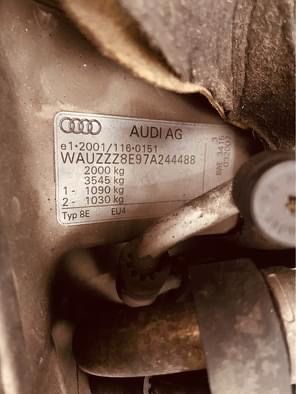 Piese Auto Originale —> Audi a4 b7 din 2008 2.0  Benzina COD MOTOR Bwe