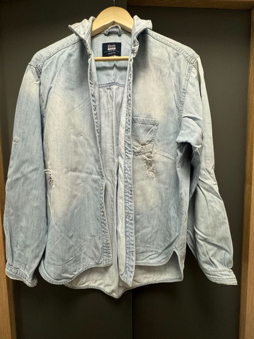 Cămașă denim, bleu, Bershka, mărimea M