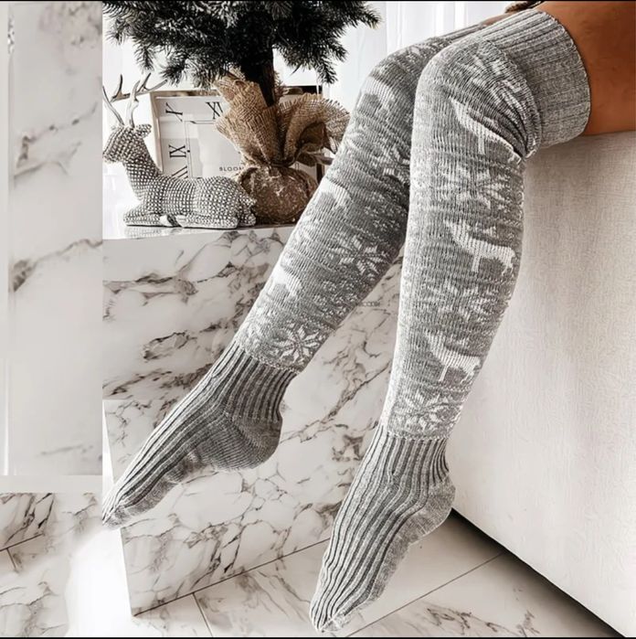 Гольфы вязанные женские