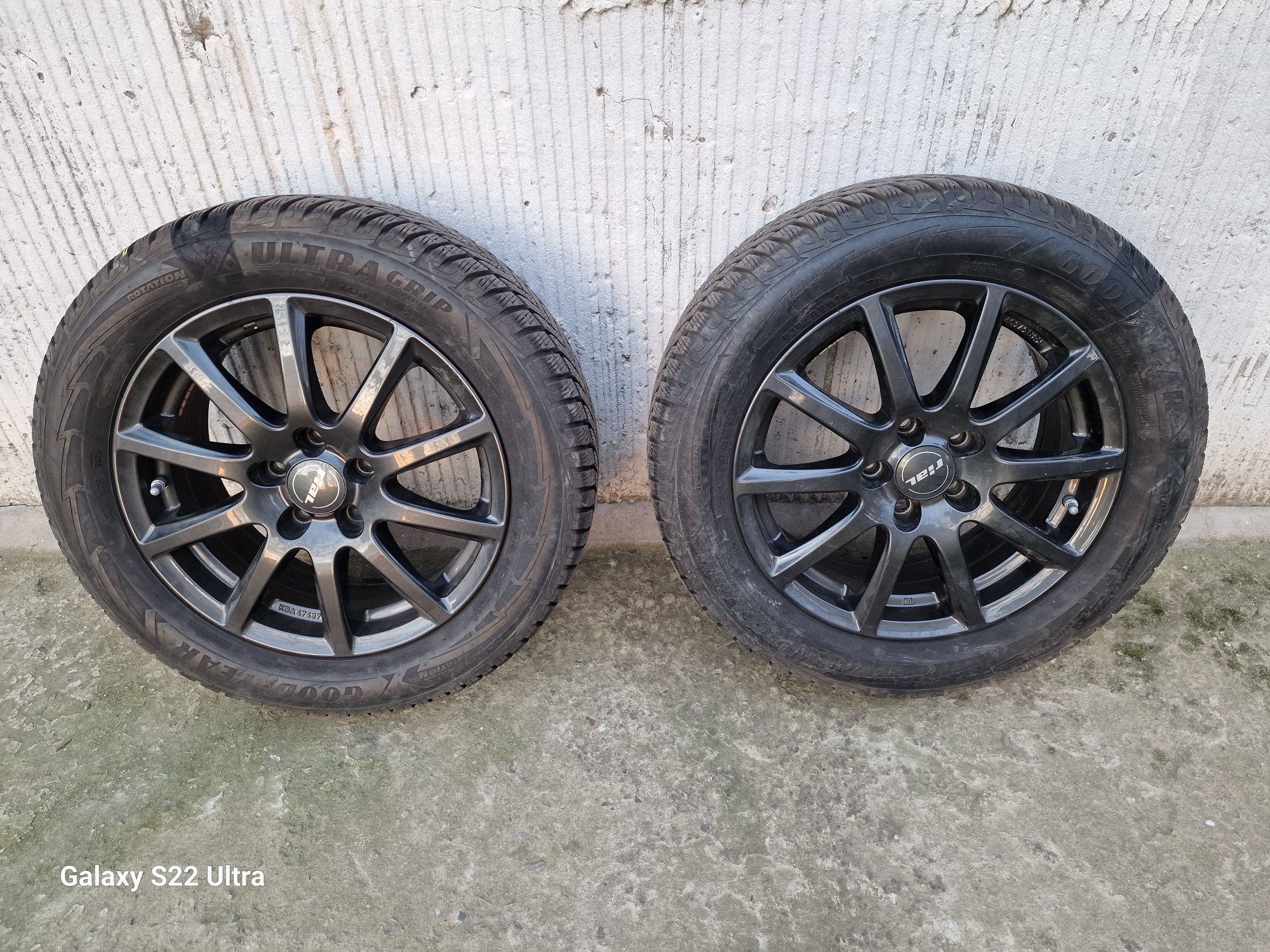 Jante aliaj Rial 16 inch cu senzori presiune si anvelope Goodyear