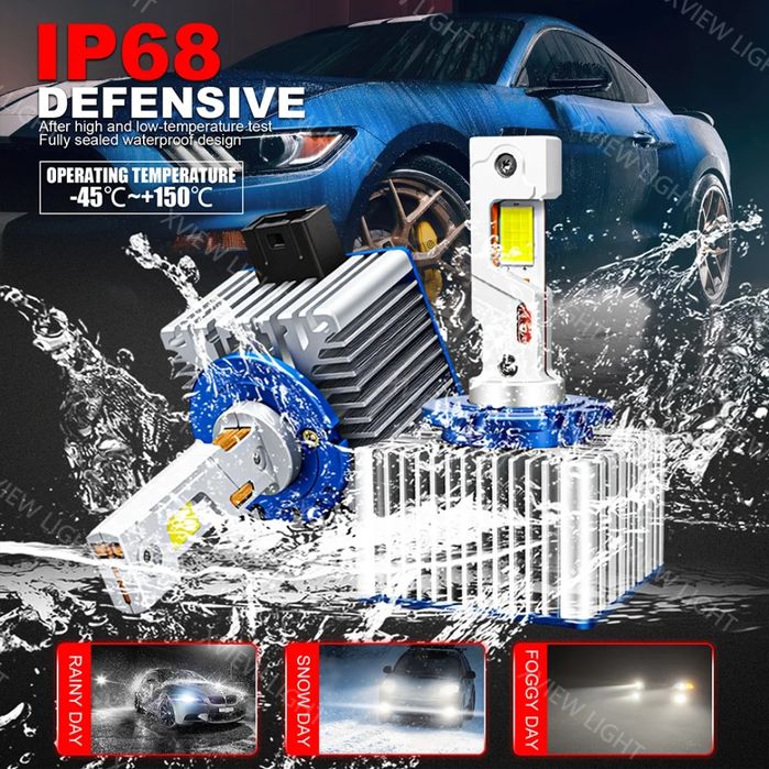 Set Becuri Led D1S D2S D3S D4S D5S D8S 35W, 50000 LM/set CanBus