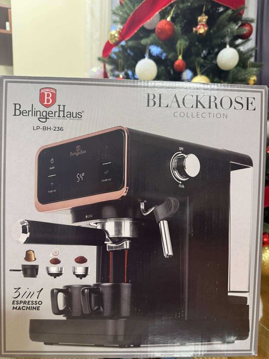 Еспресо кафе машина Berlinger Haus BH-236 Black Rose