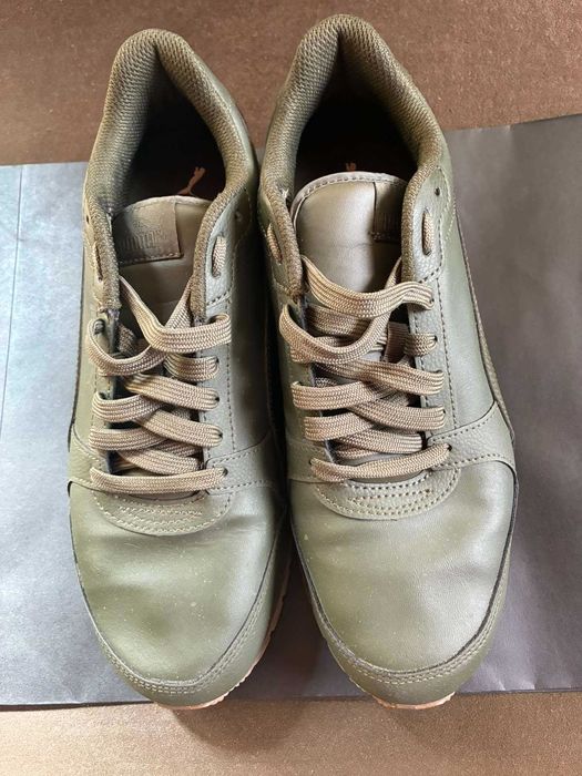 Зелени кожени сникърси PUMA OPTIMAL COMFORT
