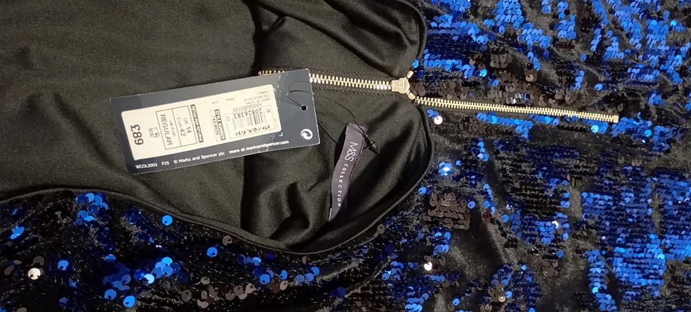 Rochie elegantă cu paiete mărimea 42