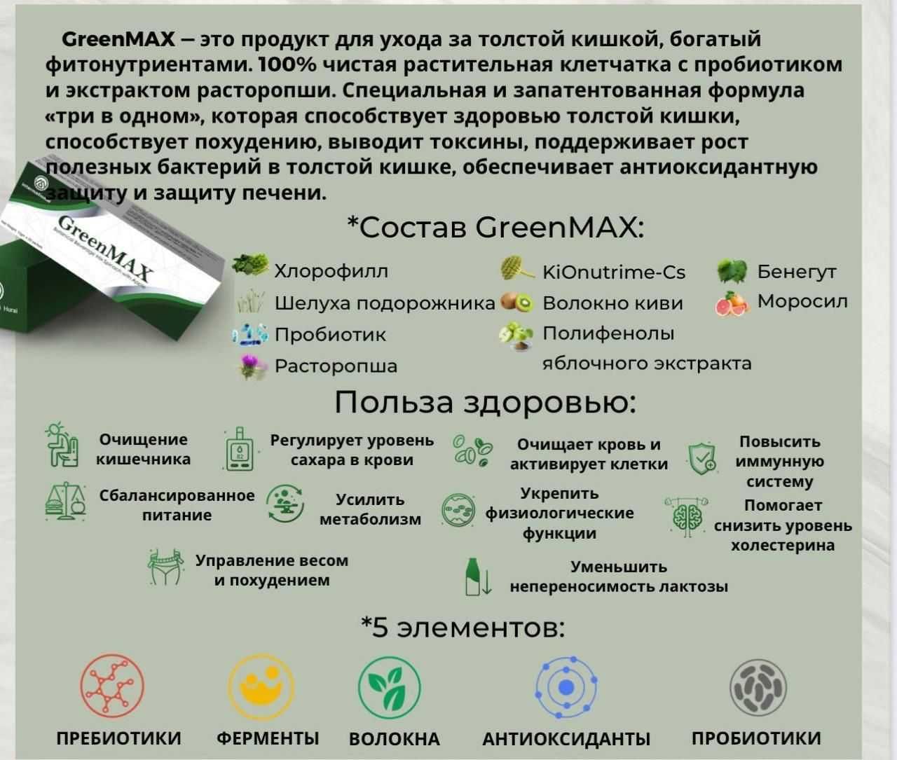 GreenMAX - здоровье кишечника