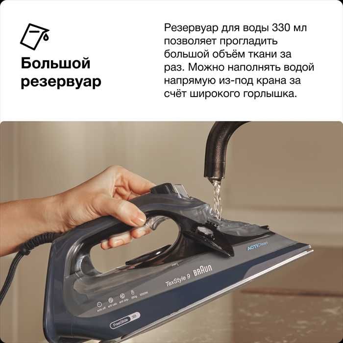 Утюг BRAUN TexStyle 9 SI9682DB