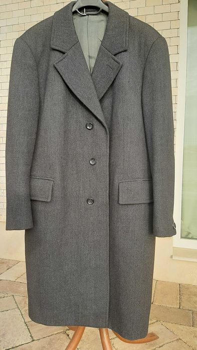 Palton barbatesc, stofa lana, clasic