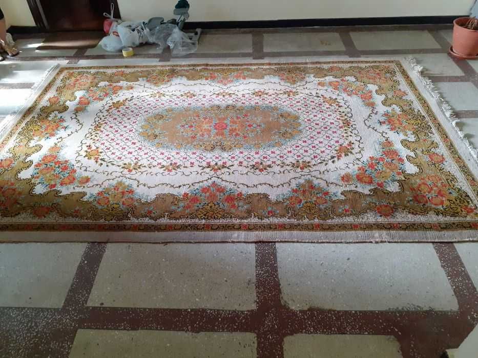 Covor persan din lana 204/311 cm (14 cm franjurii)