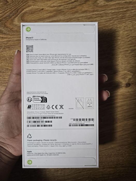 Iphone 17 256 GB negru