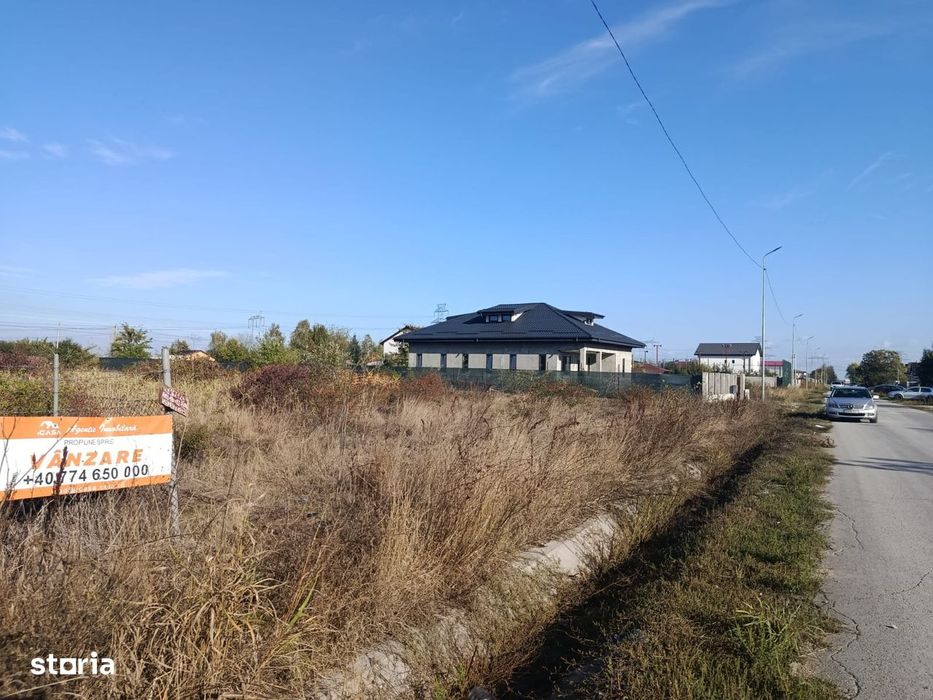 Teren de vânzare – Cornetu, str. Școlii 38 m dechidere 2973 mp