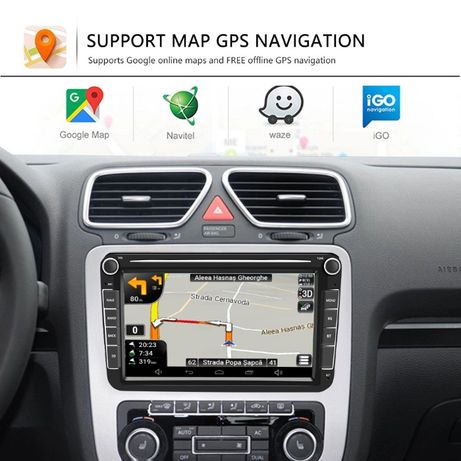 Navigatie GPS 8"HD Volkswagen VW Golf 5/6 Passat B6/7 Jetta Skoda Seat
