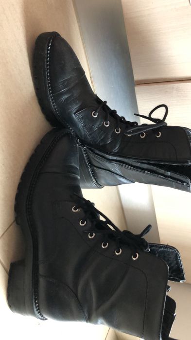 Ghete Zara piele naturala