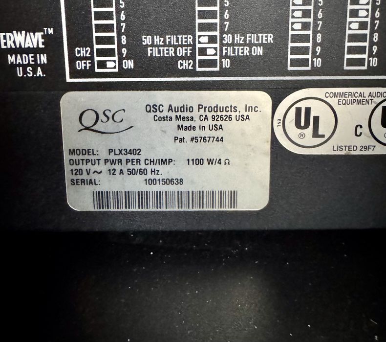 Amplificator putere QSC PLX 3402