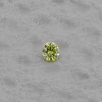 Diamant, Fancy vivid greenish yellow, certificare HRD Antwerp (9204)