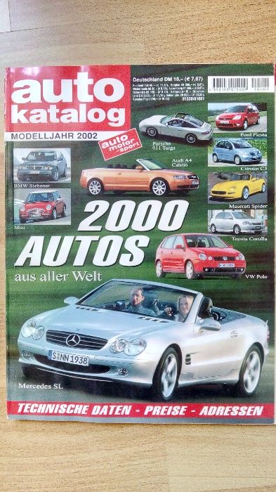 Vand Auto katalog in germana anii 2002,2003,2004,2005,2006,2012(Ro)