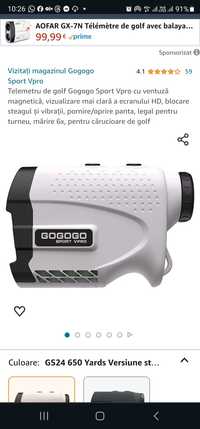 Telemetru de golf Gogogo Sport Vpro cu ventuză magnetică (nou)