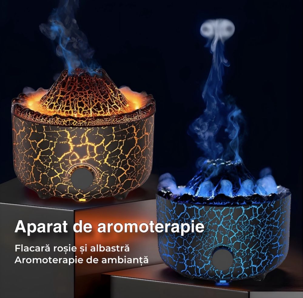 Umidificator , lampa de veghe , stil vulcan