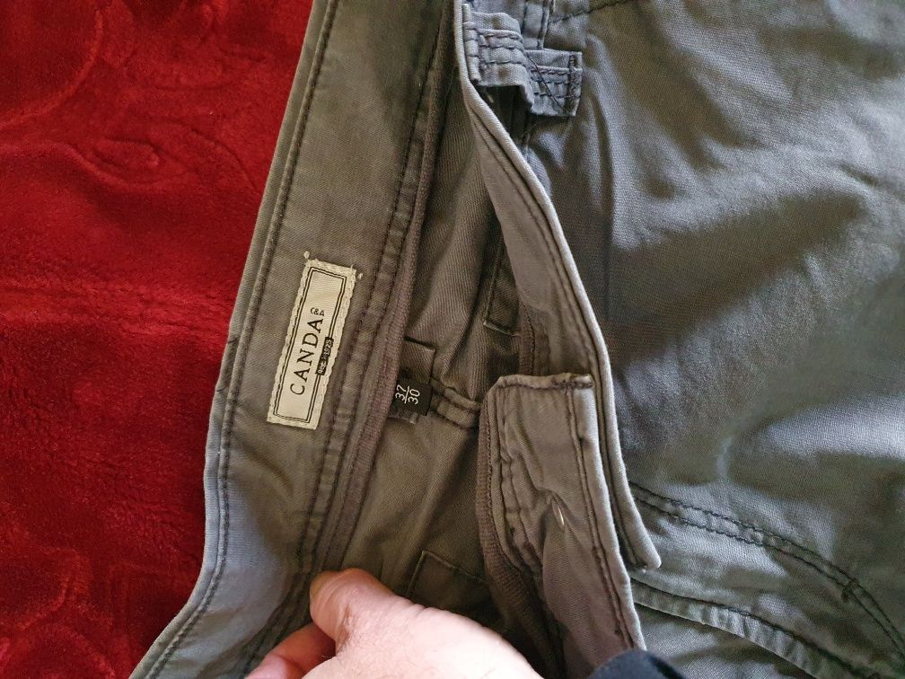 Pantaloni cargo gri C&A 37/30 (98cm circumferinta)