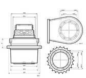 Transmisie finala pentru miniexcavator CASE CX23
