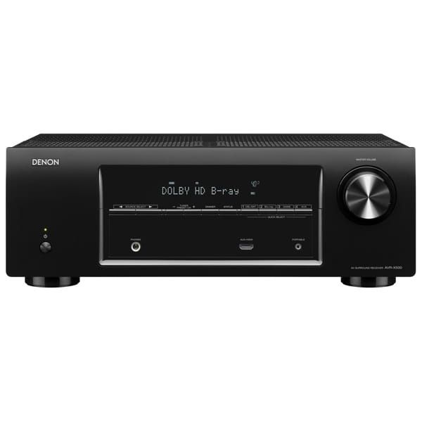 Amplificator Denon AVR-X500, 5 canale, 375W RMS, Negru