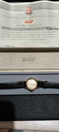 Ceas carcasa aur vintage Tissot an 1960.