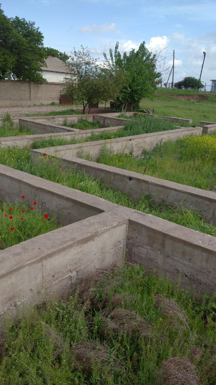 Ohangaron tumanida 8 sotix 2 xonasi bitgan 6 xonaga fundament qilingan