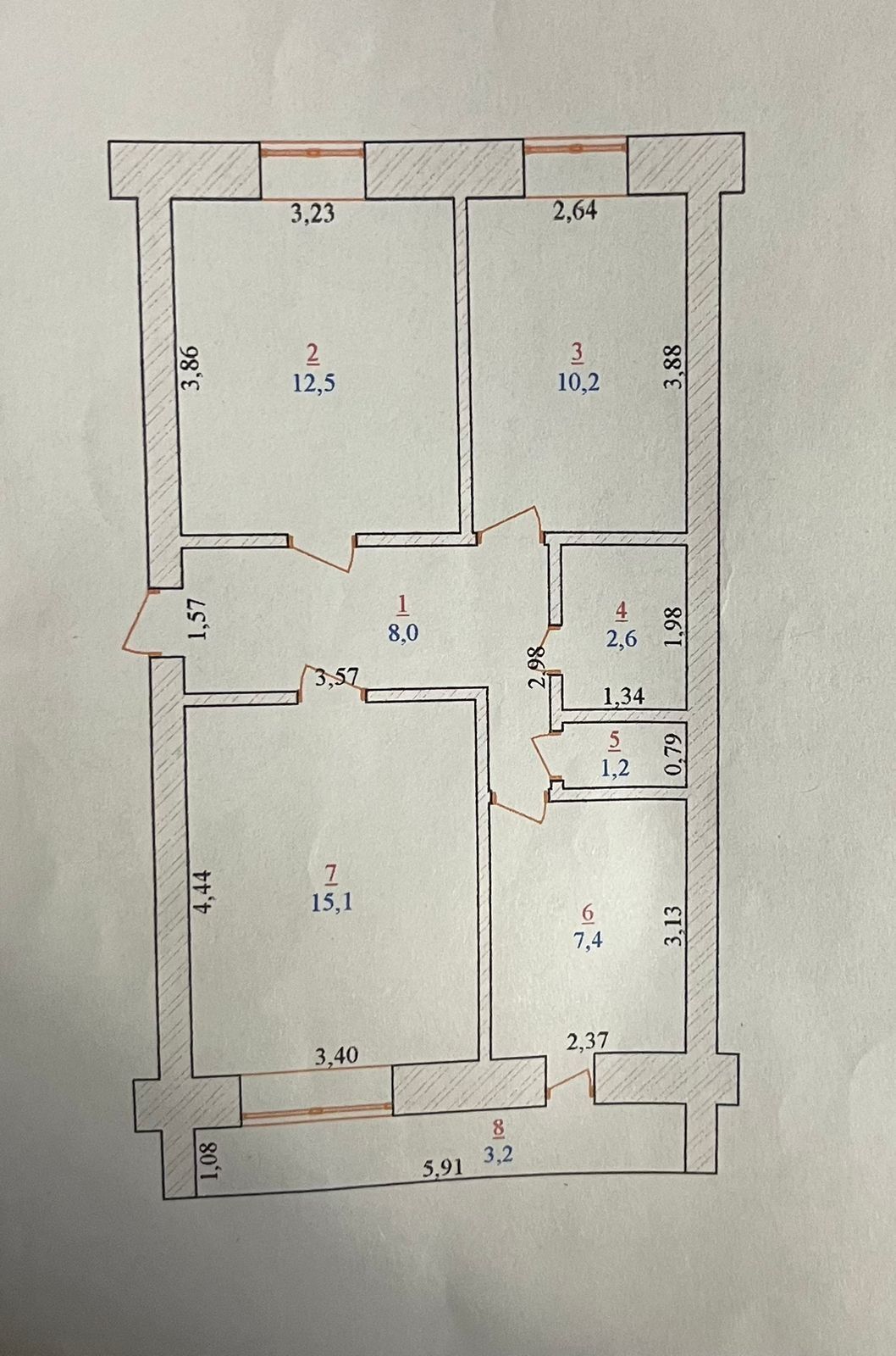 Продам 3х-ю квартиру