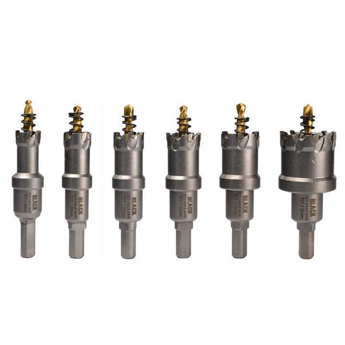 Set carote 16-35mm cu vidia metal burghie titan 6piese (21207)