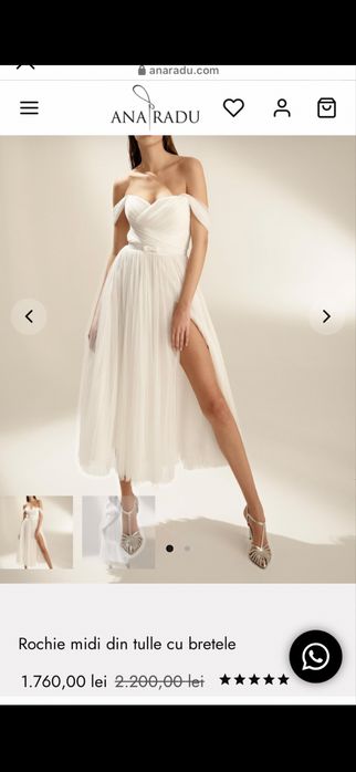 Rochie crem marca Ana Radu