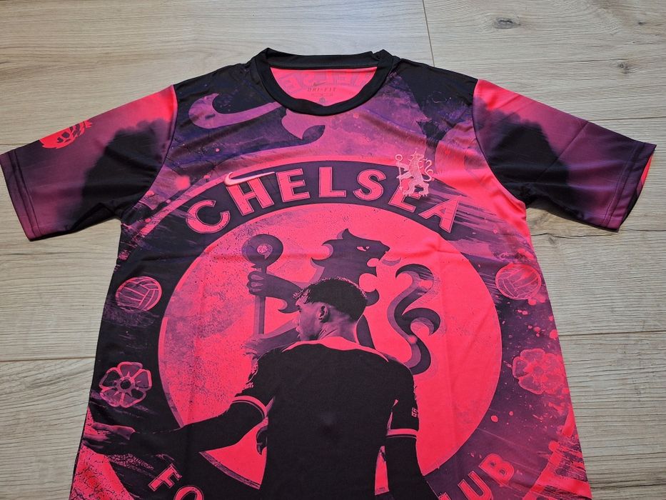 Флуоресцентна футболна фланелка на ЧЕЛСИ#КОУЛ ПАЛМЪР#10!