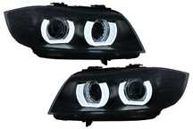 Faruri Xenon 3D Angel Eyes LED DRL compatibil cu BMW Seria 3 E90 E91 (