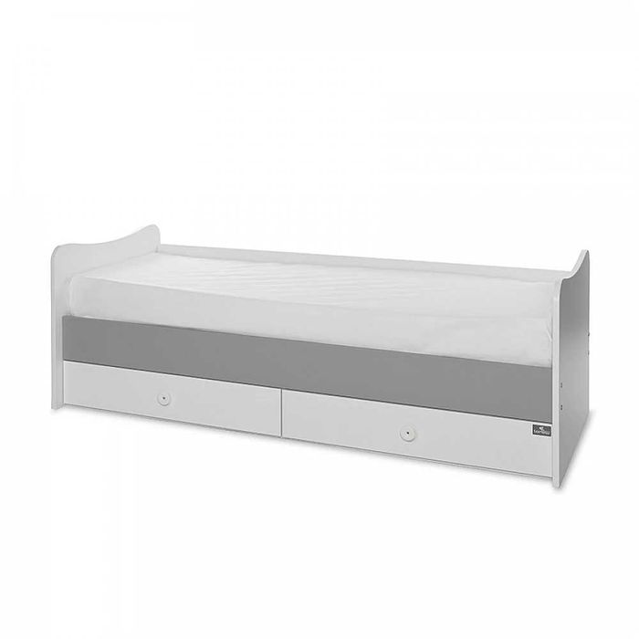 Бебешко легло LORELLI Maxi Plus 70/160 Бяло/Stone Grey + Матрak