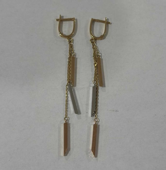 Златни обеци 2,95 грама 14 карата проба 585