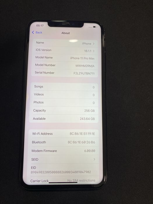 Iphone 11 pro Max 256 Gb id-xvk238