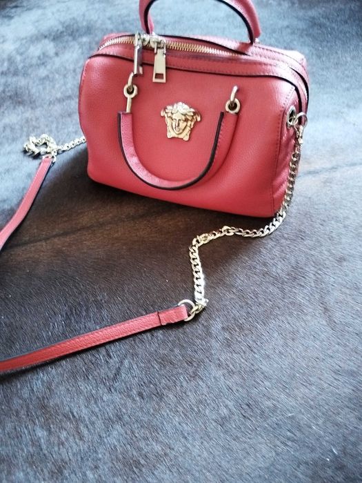 Дамска чанта Versace естествена кожа