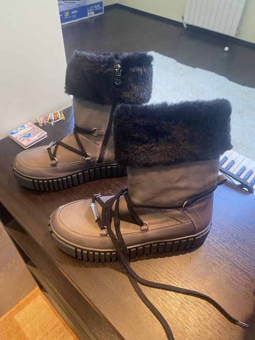 Vind cizme de piele naturala inblanite marime 37