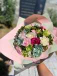 Buchet flori din satin