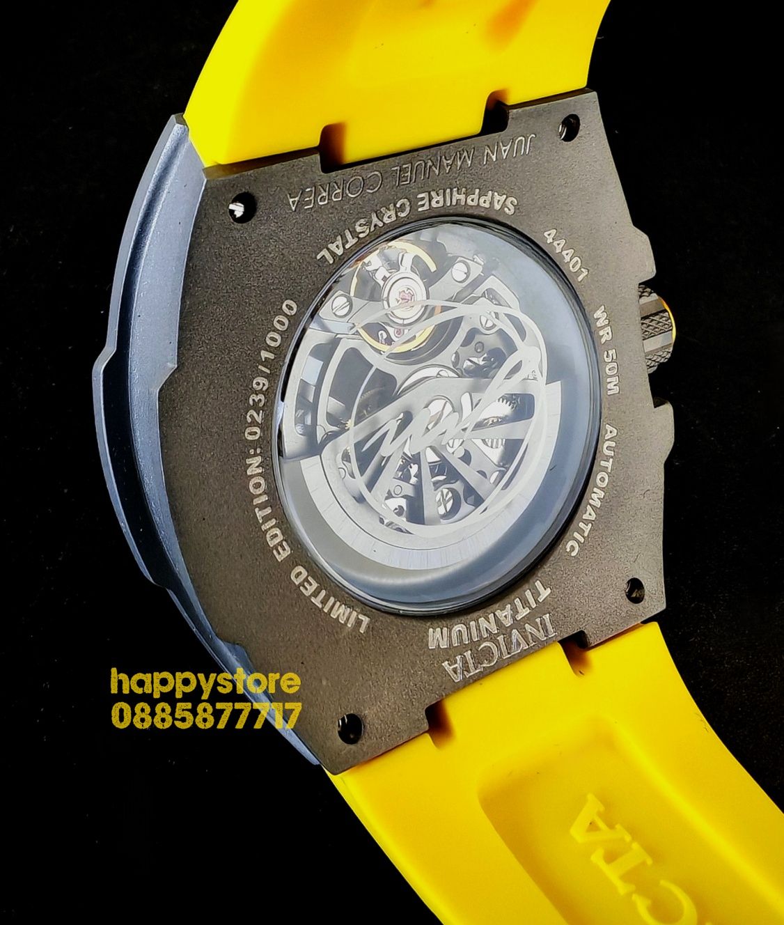 часовник INVICTA JM Correa automatic Yellow Limited edition, Инвикта н