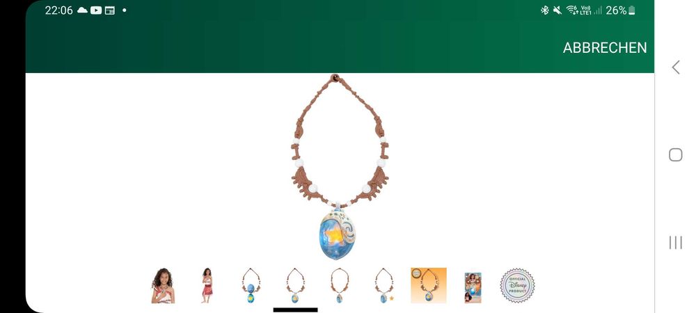 Светещото колие-мида на Vaiana Moana от Jakks Pacifik оригинал  Дисни