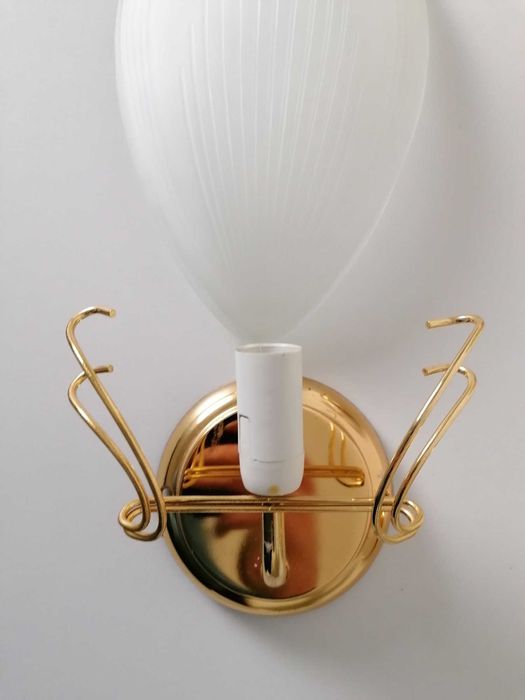 3 Aplice Art Deco, Hollywood Regency, sticla de Murano, vintage