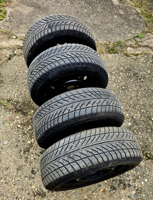 Roti de iarna cu jante 5x114.3 pt toyota 205/60/16 anvelope goodyear