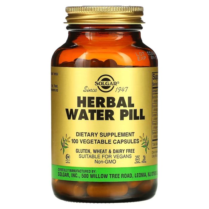 Средство от отеков на травах SOLGAR "Herbal Water Pill"