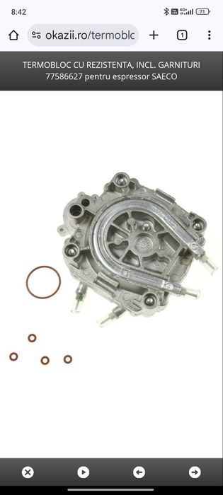 Boiler, grup cafea Saeco royal