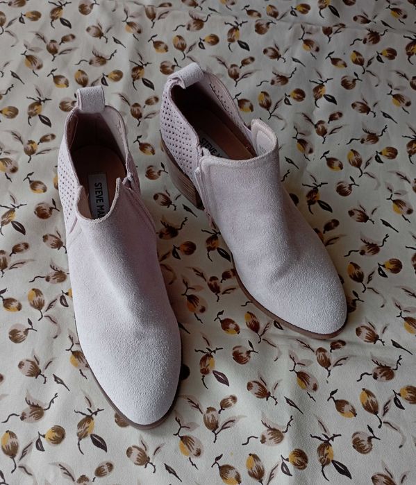 Млечно-розови Steve Madden от естествен велур, №38