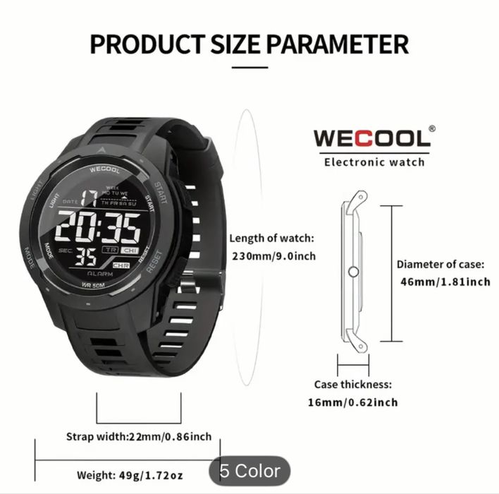 Ceas Sport Bărbătesc WECOOL - Stil Modern