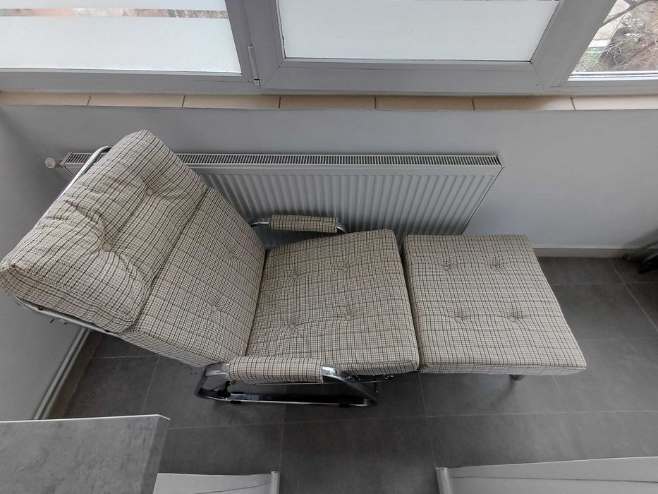 Fotoliu extensibil cadru inox