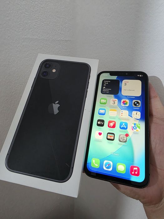 iPhone 11 128гб 76% с коробкой