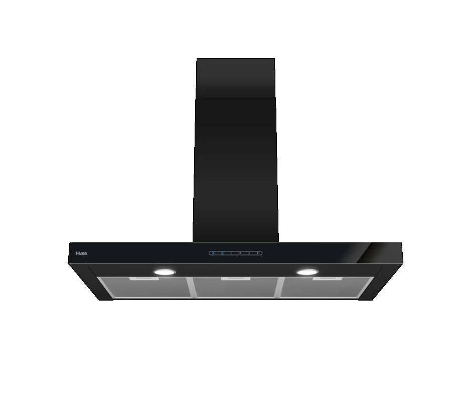 ETNA AB790ZT / Hotă de Perete cu design frontal din sticlă (90 cm)