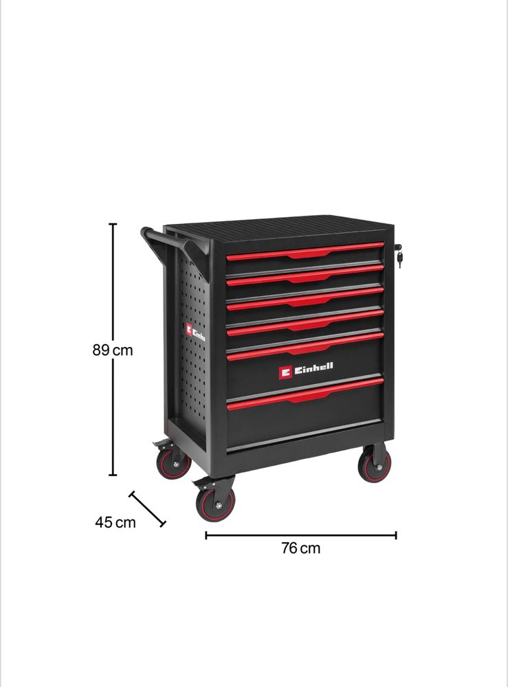 Einhell професионална количка със инструменти 149 части
