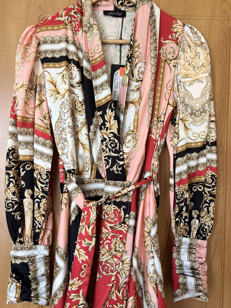 Ефирна италианска рокля, с етикет, XS